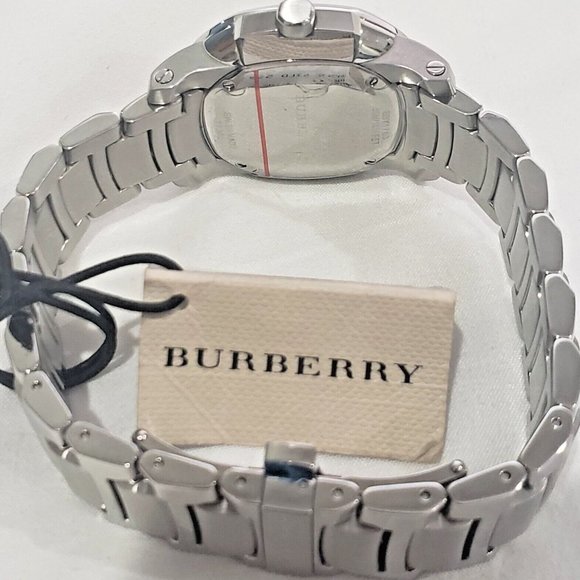 $1295 MSRP~ Burberry Silver Women's The Britain Bby1703 Watch- RARE- DESC. - Picture 4 of 11